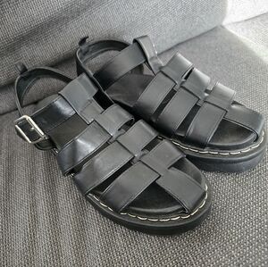 Platform Buckle Fisherman Sandalds 8.